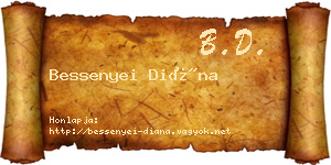 Bessenyei Diána névjegykártya