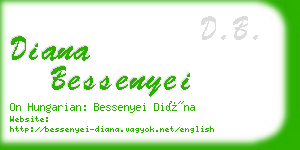 diana bessenyei business card